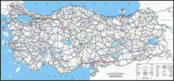 türkiye karayolları haritası